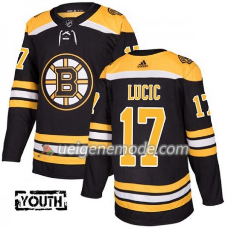 Kinder Eishockey Boston Bruins Trikot Milan Lucic 17 Adidas 2017-2018 Schwarz Authentic